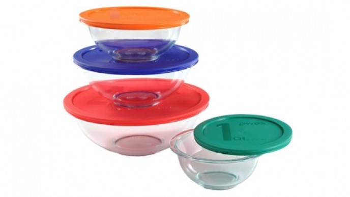 Pyrex 8-Piece Smart Essentials Bowl Set Just $12.97 @ Walmart