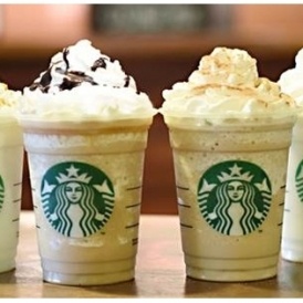 50% off Frappuccinos @ Starbucks