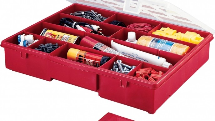 Stack-On Compartment Storage Box $5 @ Sears