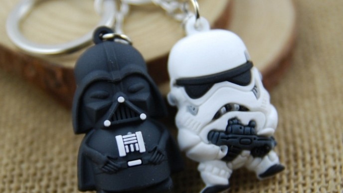 Darth Vader & Storm Trooper Keyrings $1 Shipped @ Everbuying