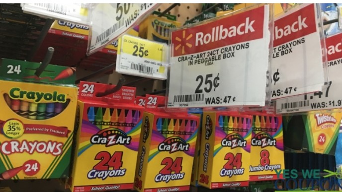 Crayons, Markers, & More as Low As 17¢ @ Walmart