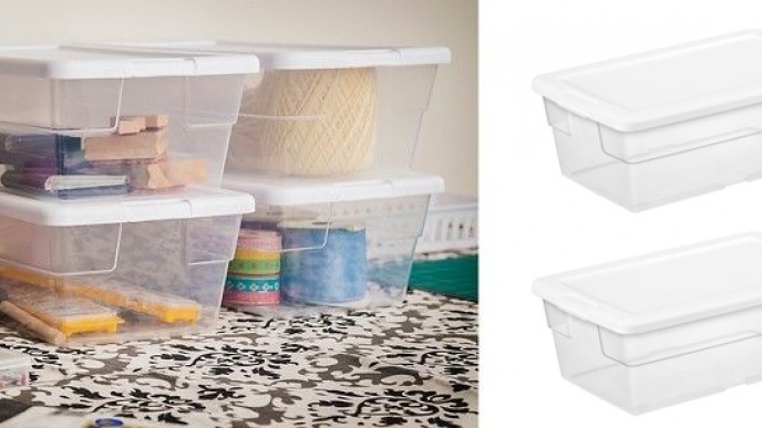 Sterilite 6 Quart Clear Storage Container with Lid Just 84¢ @ Target