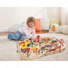 Wooden Train Play Set $60 @ Walmart