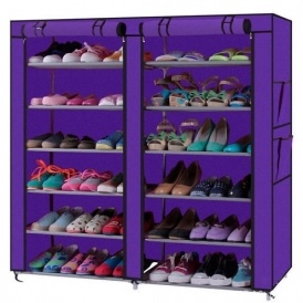 6-Tier Covered Shoe Rack Just $14.99 @ eBay