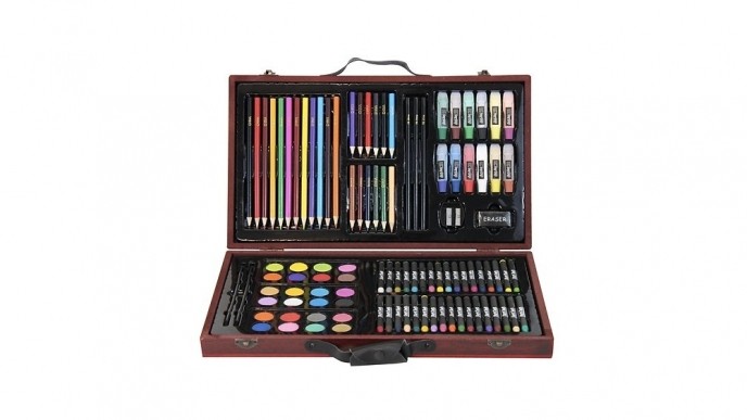 101-Pc Art Set with Wooden Carrying Case @ Woot