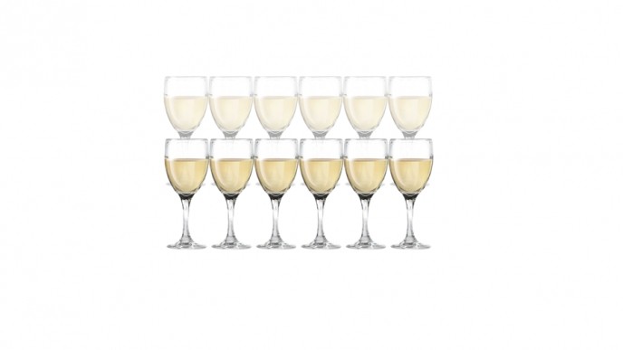 Set Of 12 Dailyware White Wine Glasses $9.99 @ Bed Bath & Beyond