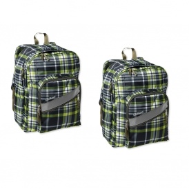 Kiwi Plaid Deluxe Backpack $13.49 @ LL Bean