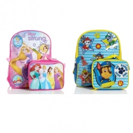 Character Backpacks & Lunch Bag Sets $12