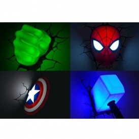 Marvel 3D Wall Nightlights $30