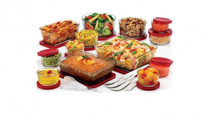 Anchor Hocking 16-Piece Bakeware Storage Set $15 @ Oneida