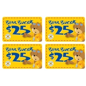 4 $25 Build-A-Bear Gift Cards $80 @ Costco