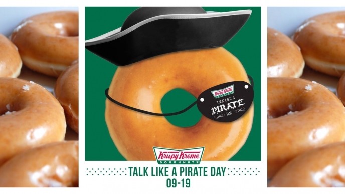 Free Krispy Kreme Donuts on Talk Like a Pirate Day 9/19!
