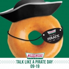 Talk Like a Pirate = Free Krispy Kreme!
