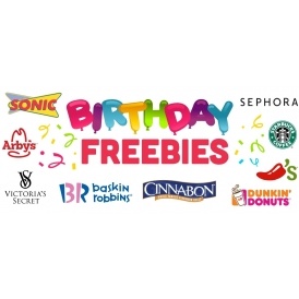 51 Places For Free Stuff on Your Birthday