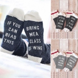 Please Bring Me Wine Socks $6.50