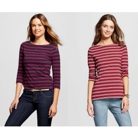 Merona Boatneck Tees $3.60 @ Target