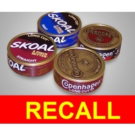 URGENT RECALL: Major Smokeless Tobacco