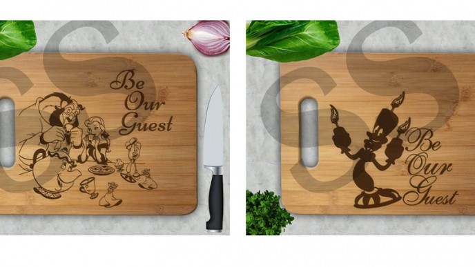 Beauty And The Beast Be Our Guest Cutting Boards Under $27 @ Etsy
