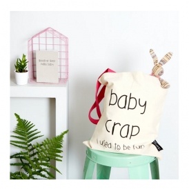 Baby Crap I Used To Be Fun Tote $13 @ Etsy