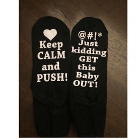 Pregnancy Labor Socks From $6.99 @ Etsy