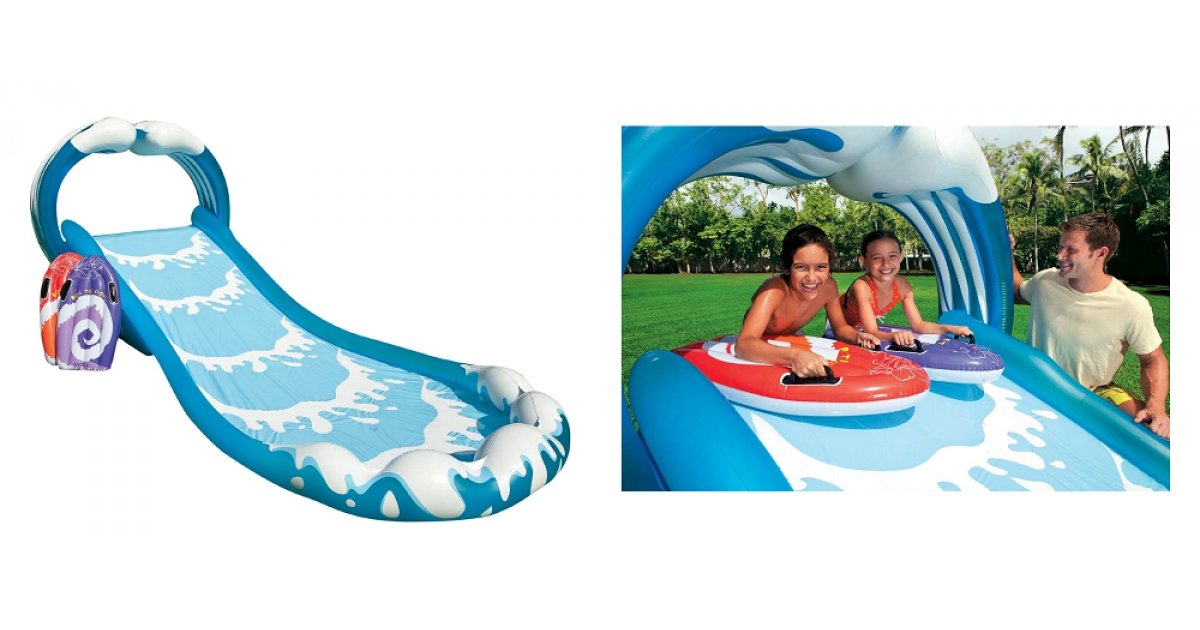 intex surf n slide shark