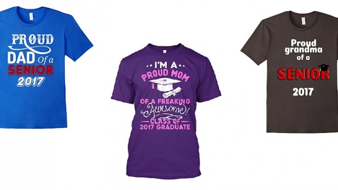 Proud Of 2017 Graduate Family T-Shirts From $12 @ Amazon