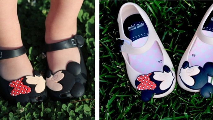 Kissing Minnie And Mickey Mouse Shoes $15 @ Jane