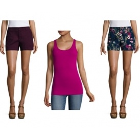 ana Ribbed Tanks $3 + Shorts $8 @ JCPenney