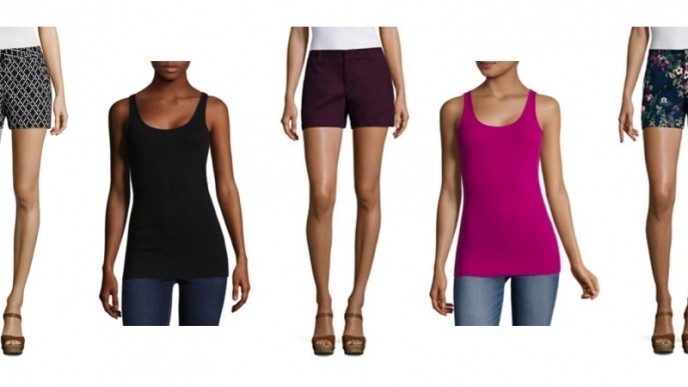 a.n.a. Ribbed Tanks $3 + a.n.a. Shorts $8 w/ Code @ JCPenney