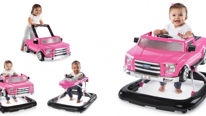 pink truck walker