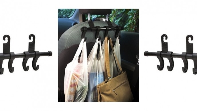 Backseat Car Headrest Multi-Hangers $10 @ Amazon