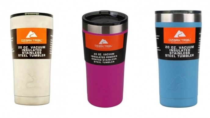 Ozark Trail 40 oz Vacuum Insulated Stainless Steel Tumbler 2 Pack