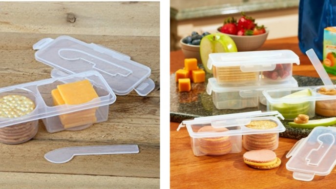 Set Of 4 Cracker And Cheese Spread Containers $11.99 @ Amazon