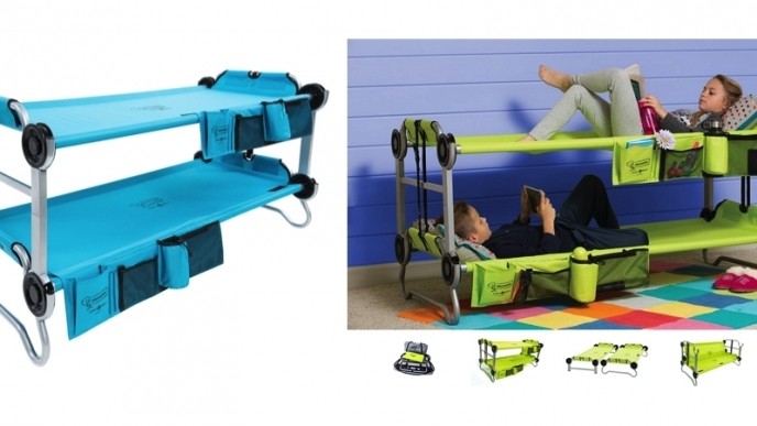 Kid-O-Bunk Portable Cots by Disc-O-Bed With Organizers $242 @ Bed Bath & Beyond