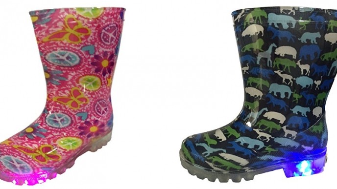 Kids Light-Up Rain And Snow Boots From $9 @ Amazon