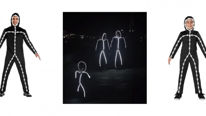 LED Light Up Stick Man Costumes (Adult & Child Sizes) $20 @ Walmart