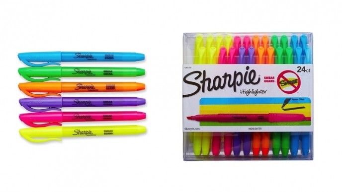 Sharpie Accent Pocket Highlighters 24-Pack $7.74 @ Amazon