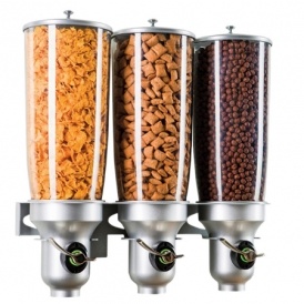 Triple Wall Mounted Dry Food Dispenser $33