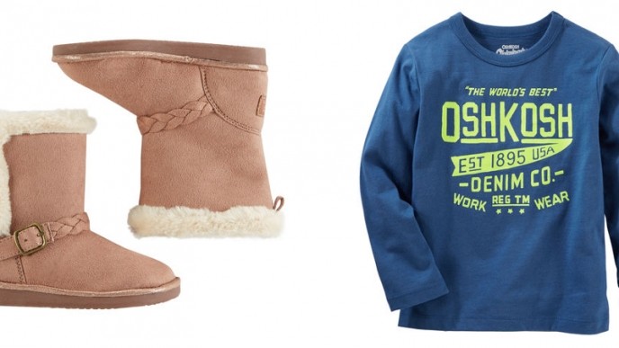 OshKosh Doorbuster Sale = Pants $5, Tops $4 + BOGO Free Shoes + Extra 20% Off @ OshKosh