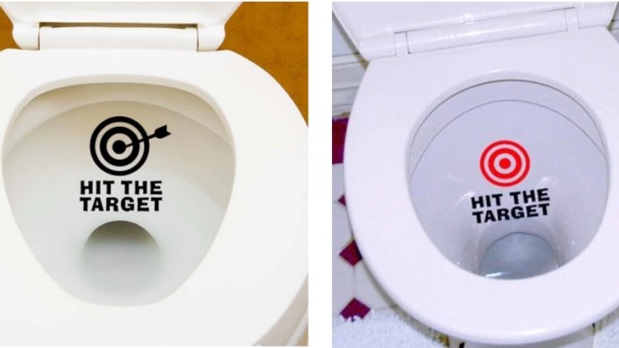 Bulls Eye Target Toilet Training Decal $2 + Free Shipping @ Amazon