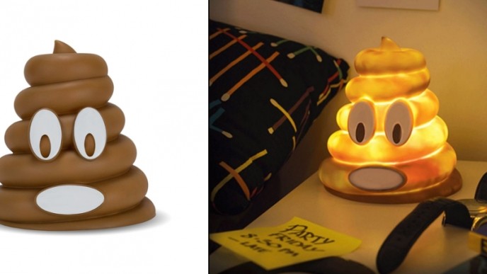 Poo Emoji Color Changing Night Light $18 @ Amazon