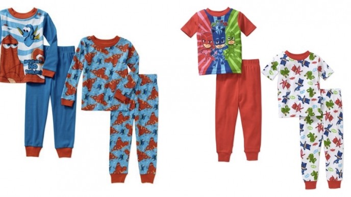 Disney 4 Piece Pajama Sets From $7 @ Walmart