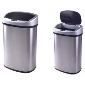 Automatic Stainless-Steel Trash Cans $32