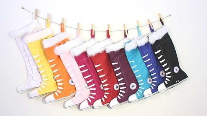 converse with stockings