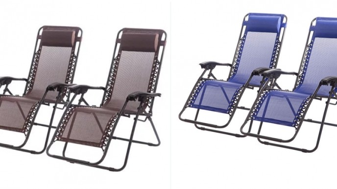 Zero Gravity Patio Chairs $16 Each (w/ Code) @ eBay
