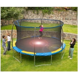 12' Trampoline w/ Flash Light Zone $130