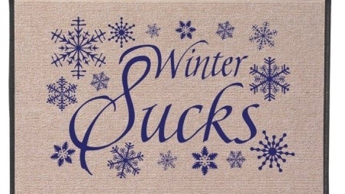 Winter Sucks Funny Doormat $19 @ Amazon