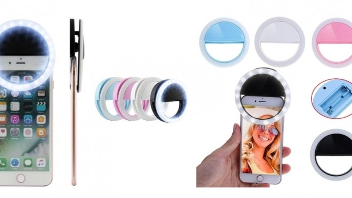 Selfie Clip-On LED Ring Light Just $2.75 Shipped @ eBay