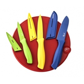 Fiesta 7pc Cutting Board & Knives Set $12