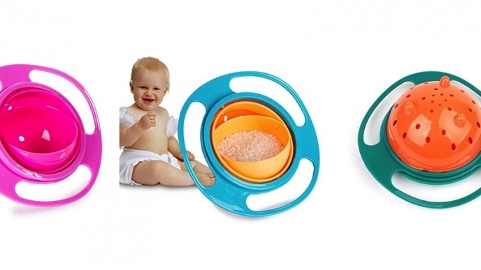 Gyro Bowl - The Spill Resistant Rotating Bowl Just $6.99 @ Amazon